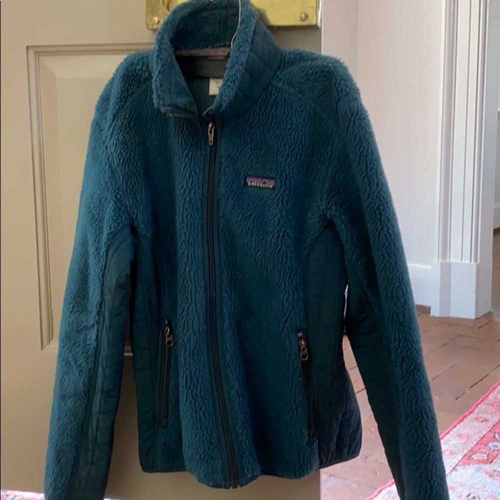 Teal Patagonia jacket. Used condition